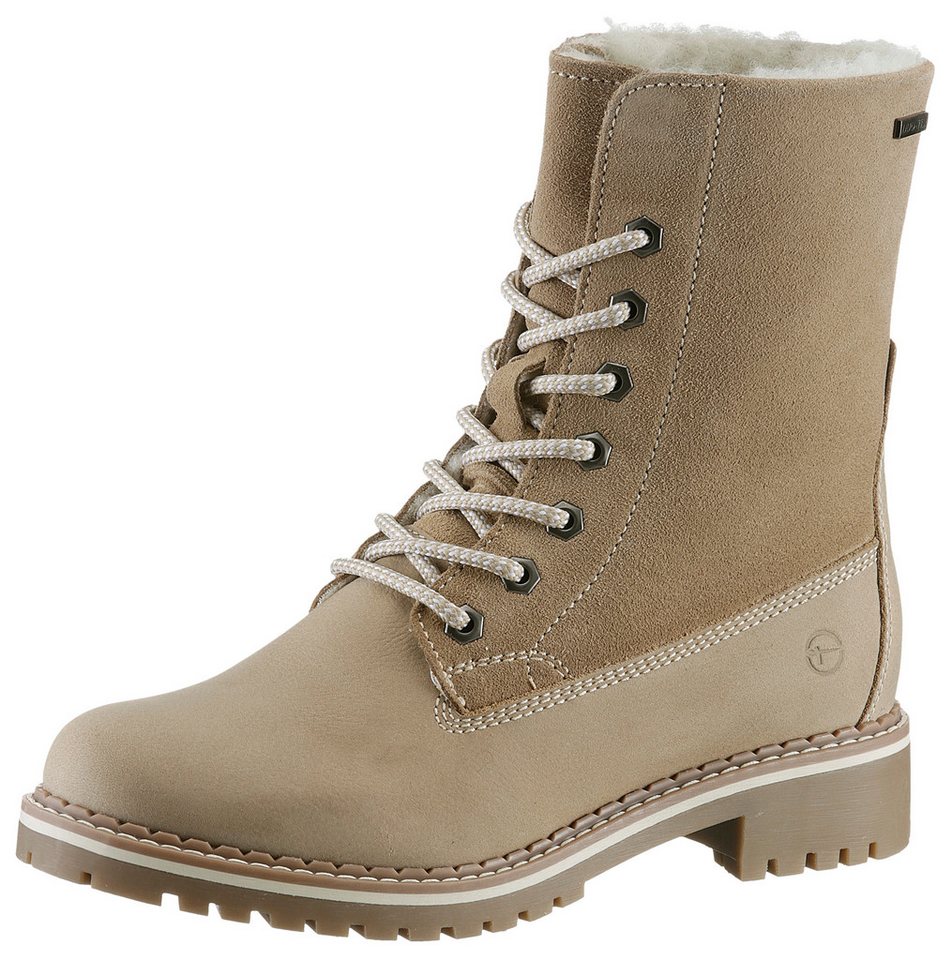 tamaris Winterboots, Blockabsatz, Winterstiefelette, Outdoorschuh mit Duo Tex-Ausstattung