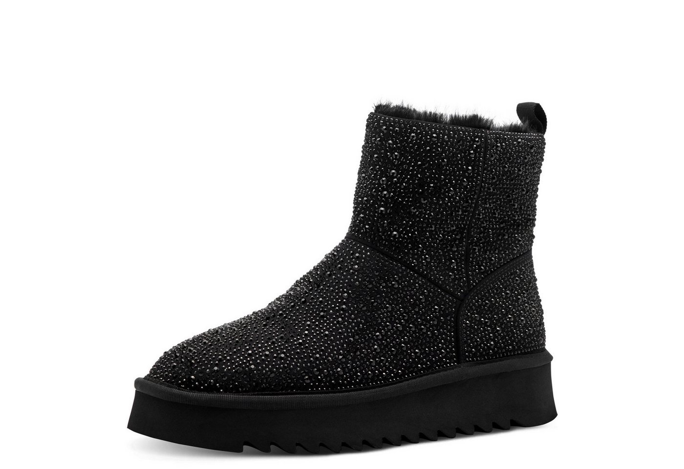 tamaris Winterboots, Plateau, Stiefelette mit Allover-Strasssteinen besetzt