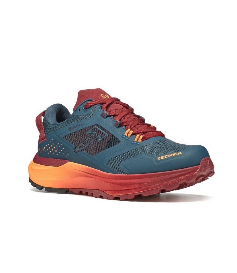 Tecnica Agate S GTX (wasserdicht, Speed-Hiking) - Synthetic - blau/korallenrot Wanderschuh