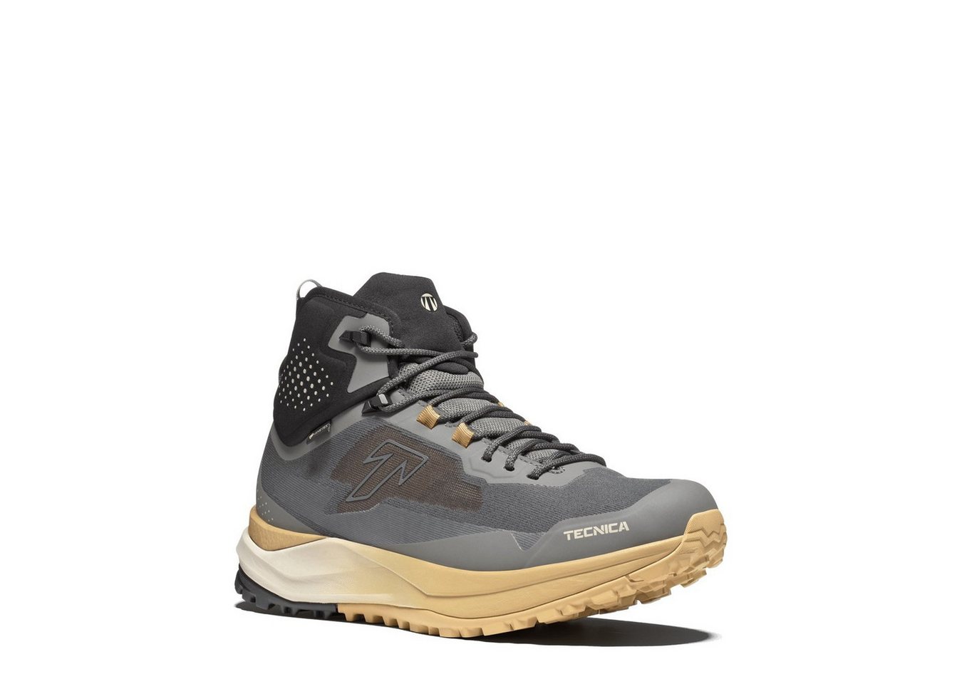 Tecnica Spark S Mid GTX (Fast-Hiking, wasserdicht) graphitegrau/beige Herren Wanderschuh