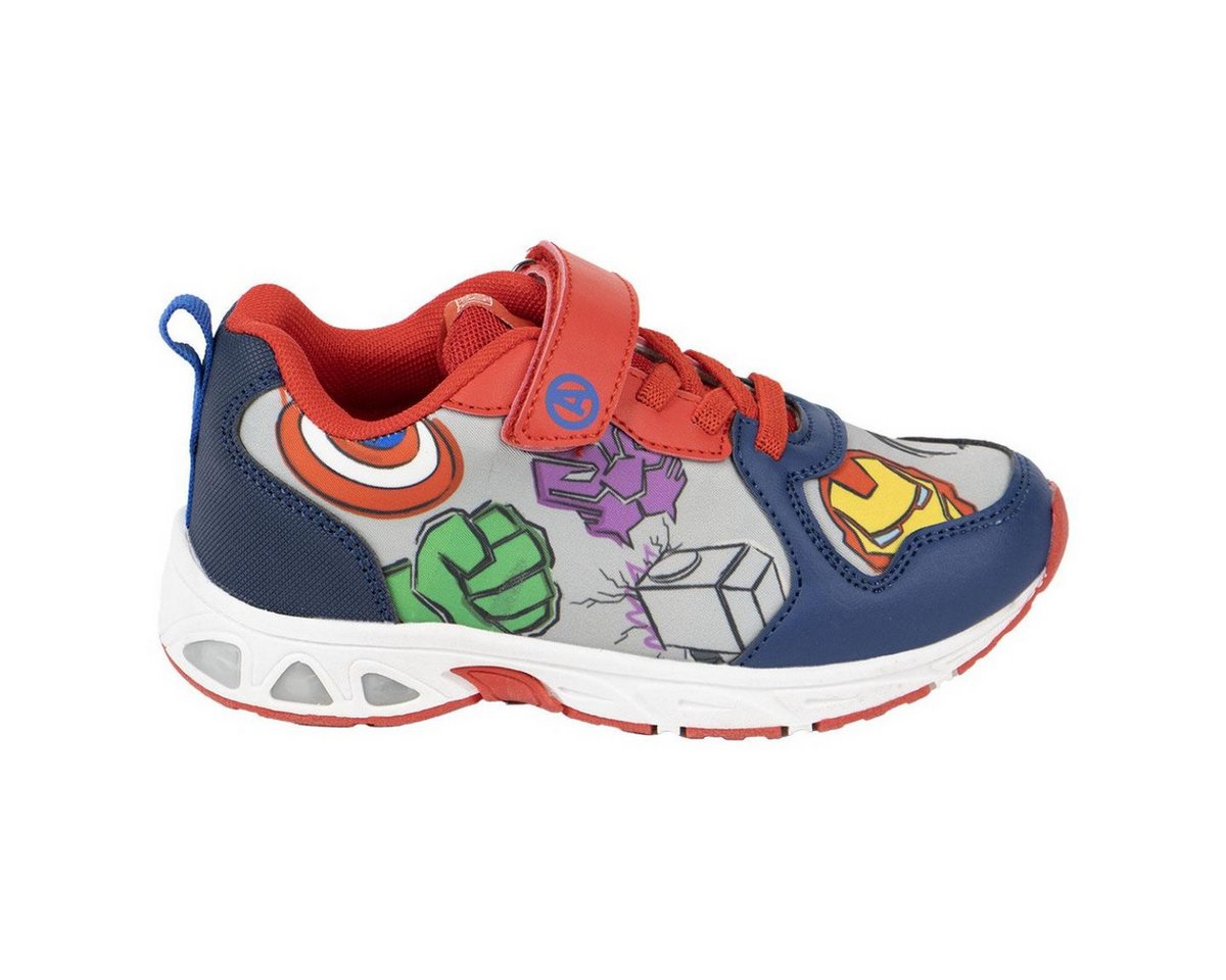 The AVENGERS Kinder Sneaker mit Lichteffekt aus Polyurethanleder Sneaker