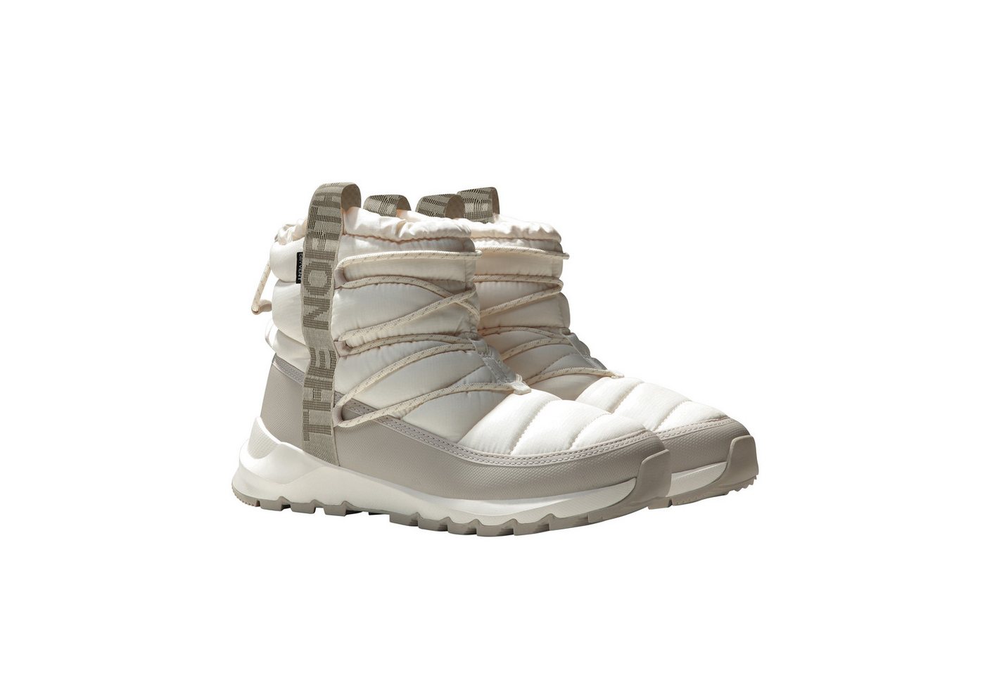 The North Face W THERMOBALL LACE UP WP Winterstiefel Snowboots, Winterboots, Winterschuhe, wasserdicht (beige)