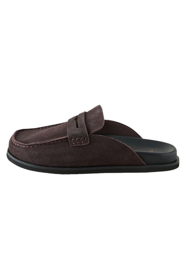 The Set Premium-Pantoletten Veloursleder, Fußbett Loafer (1-tlg)