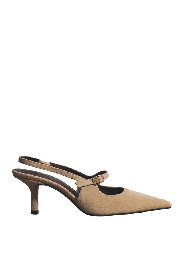 The Set Slingbacks aus Premium-Veloursleder Slingsandalette (1-tlg)