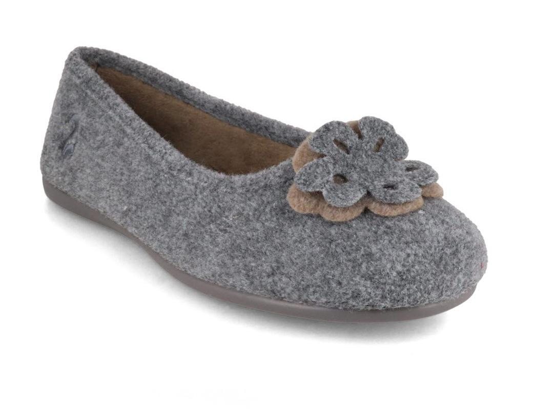 thies Ecopicos Ballerina Damen Hausschuhe Hausschuh recyceltem PET (gris-militar)
