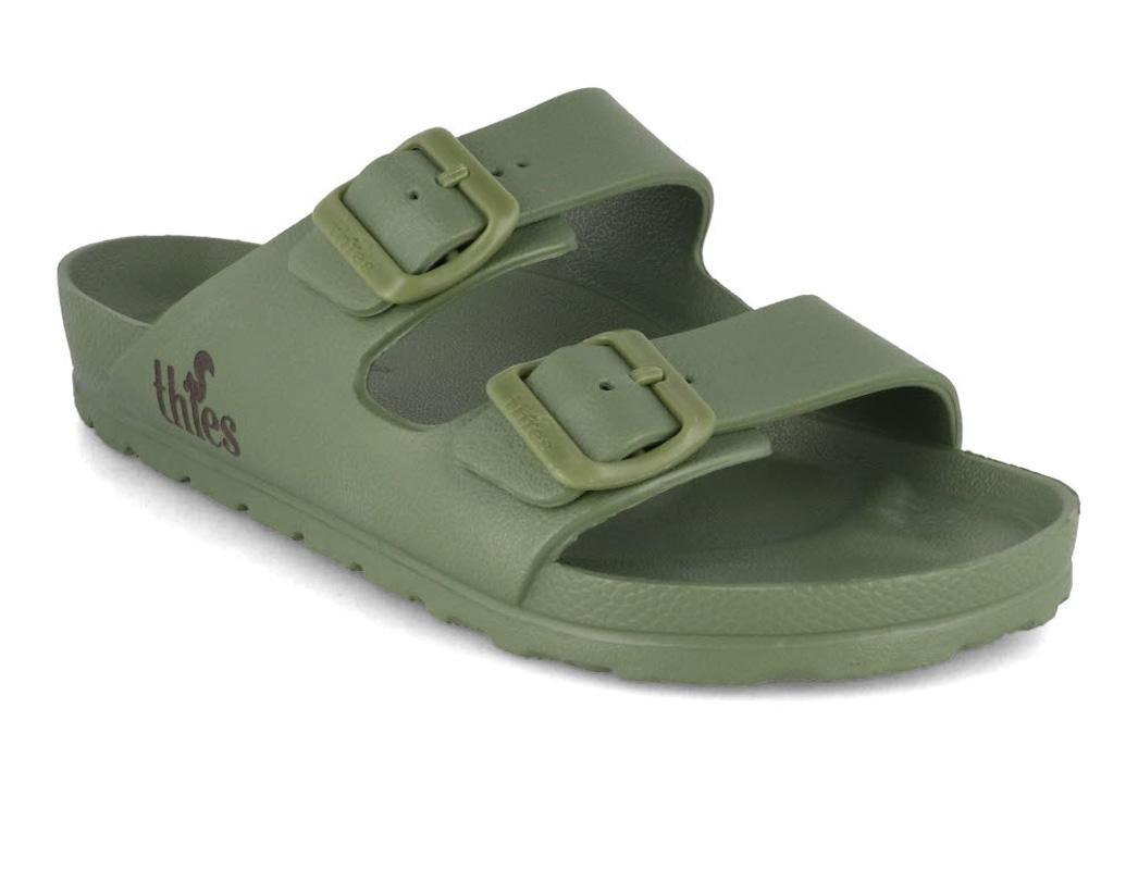 thies vegane Badesandalen Ecofoam Hausschuh abwaschbar und wasserfest