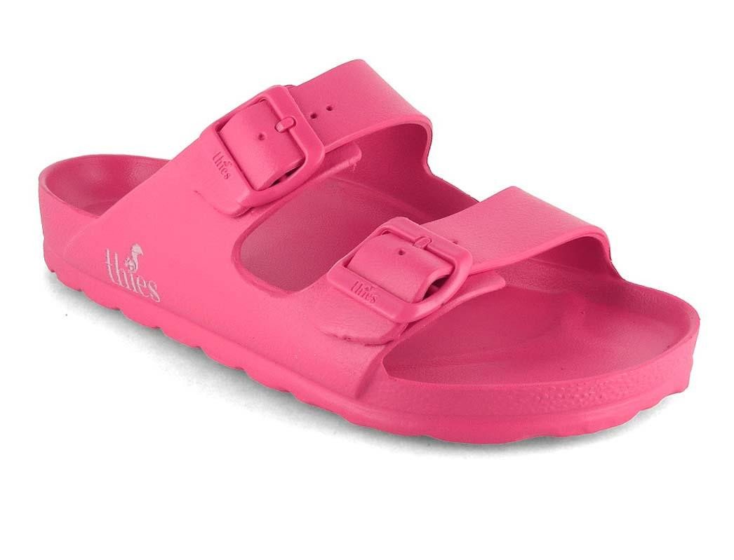 thies vegane Badesandalen Ecofoam Hausschuh (rosa)
