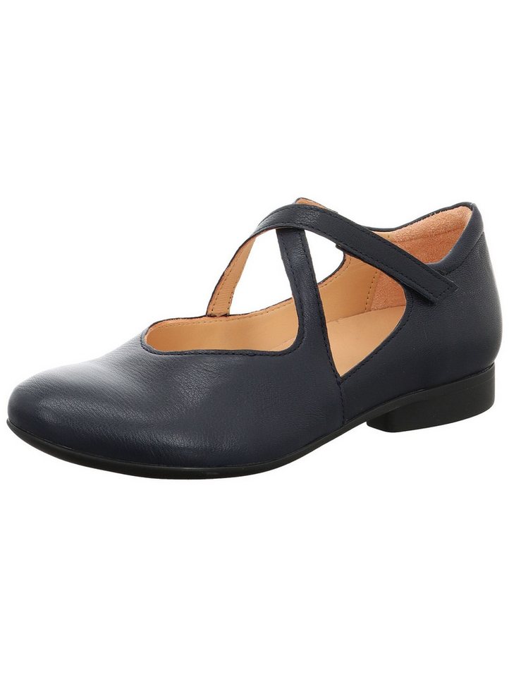 Think! Ballerinas Leder Riemchenballerina (blau)