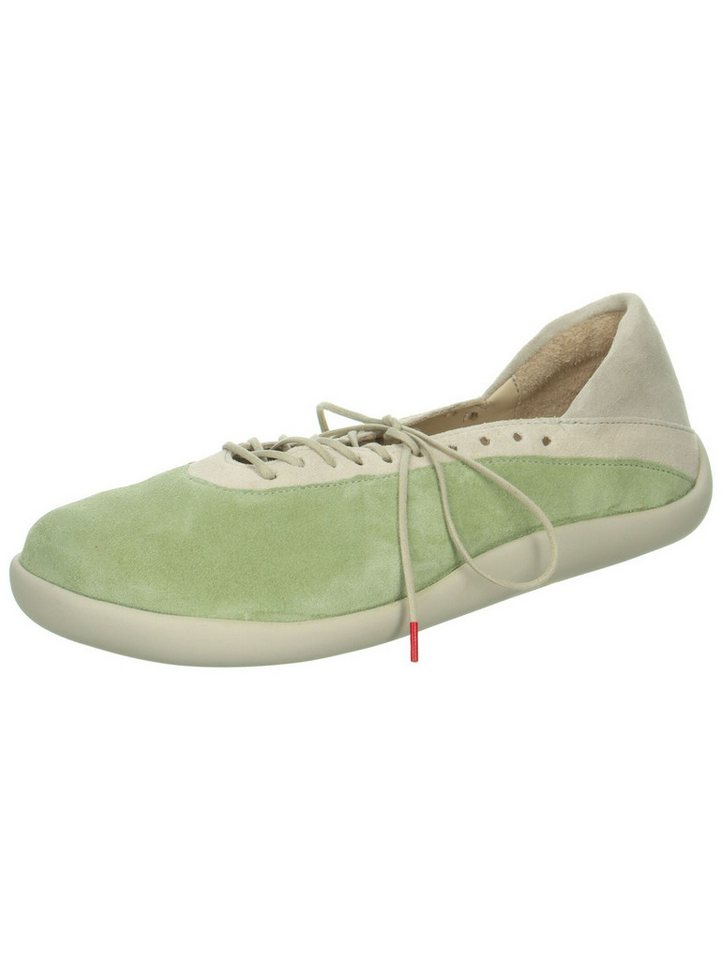 Think! Halbschuhe Leder Schnürschuh (beige/grün)