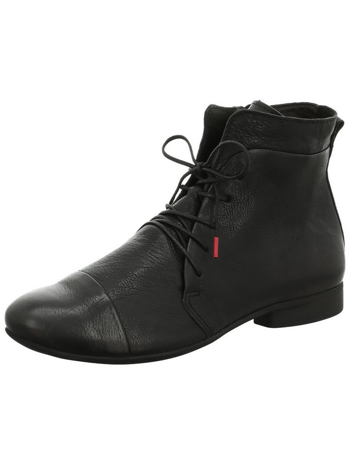 Think! Stiefelette Nappaleder Schnürstiefelette (schwarz)