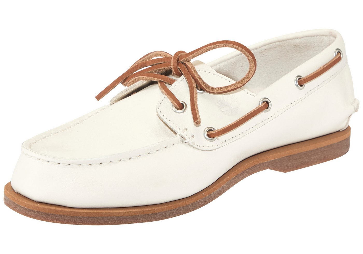 Timberland CEDAR BAY ESSENTIAL BOAT SHOE Bootsschuh aus Leder (NATURAL F GRAIN)