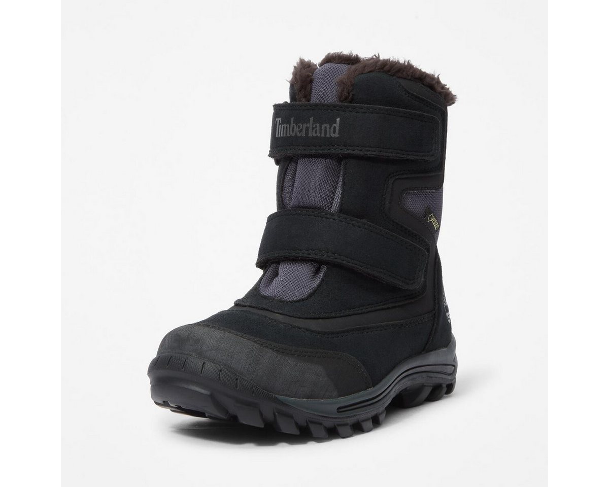 Timberland CHILLBERGMID HOOK & LOOP GORE-TEX SNOW BOOT Winterboots Snowboots, Winterstiefel, Winterschuhe, gefüttert, wasserdicht (schwarz)