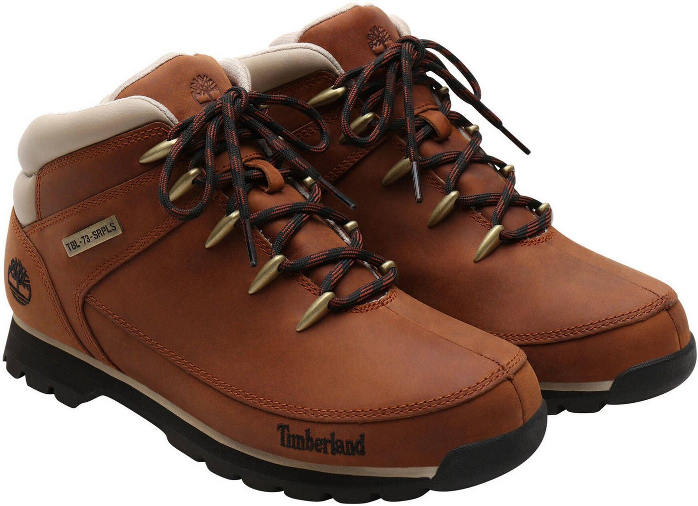 Timberland EURO SPRINT - MID LACE BOOT Schnürboots Winterstiefel, Schnürstiefel, Winterschuhe (braun/rot)