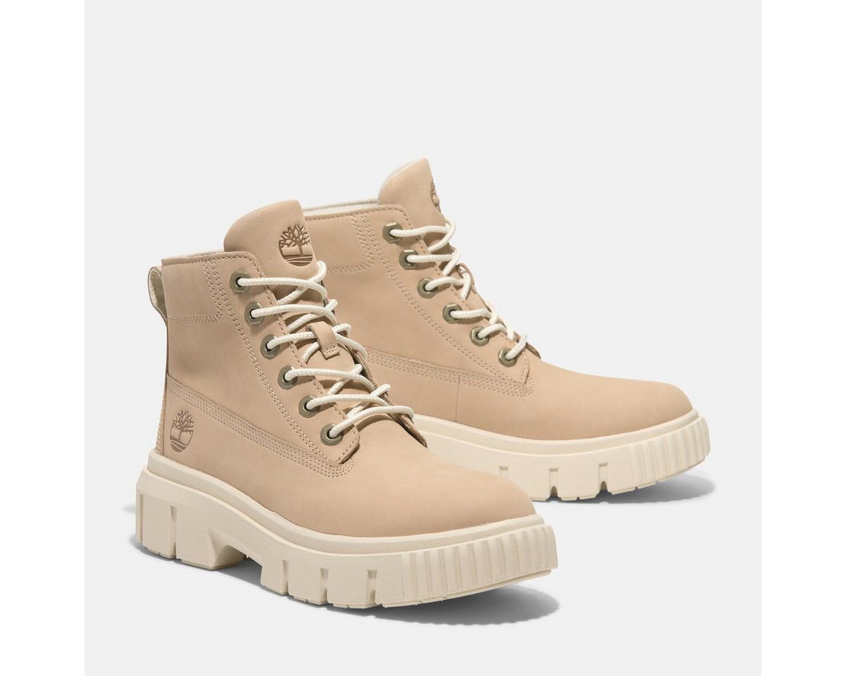 Timberland GREYFIELD MID LACE UP BOOT Schnürboots Winterstiefel, Schnürstiefel, Winterschuhe (beige)