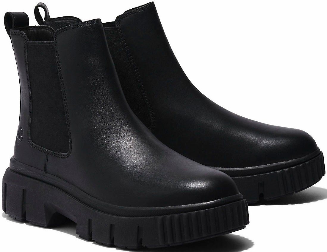 Timberland GREYFIELDMID CHELSEA BOOT Chelseaboots Winterstiefel, Schnürstiefel, Winterschuhe, Stiefelette (schwarz)
