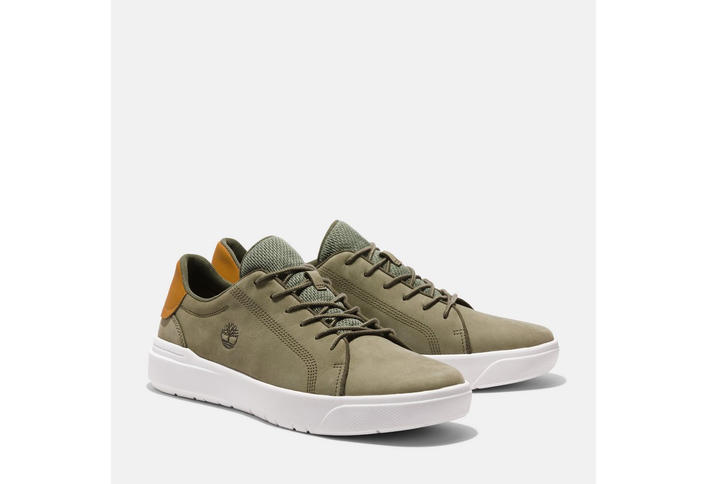 Timberland SENECA BAY - LOW LACE SNEAKER Schnürstiefel aus Leder (DEEP LICHEN GRN)