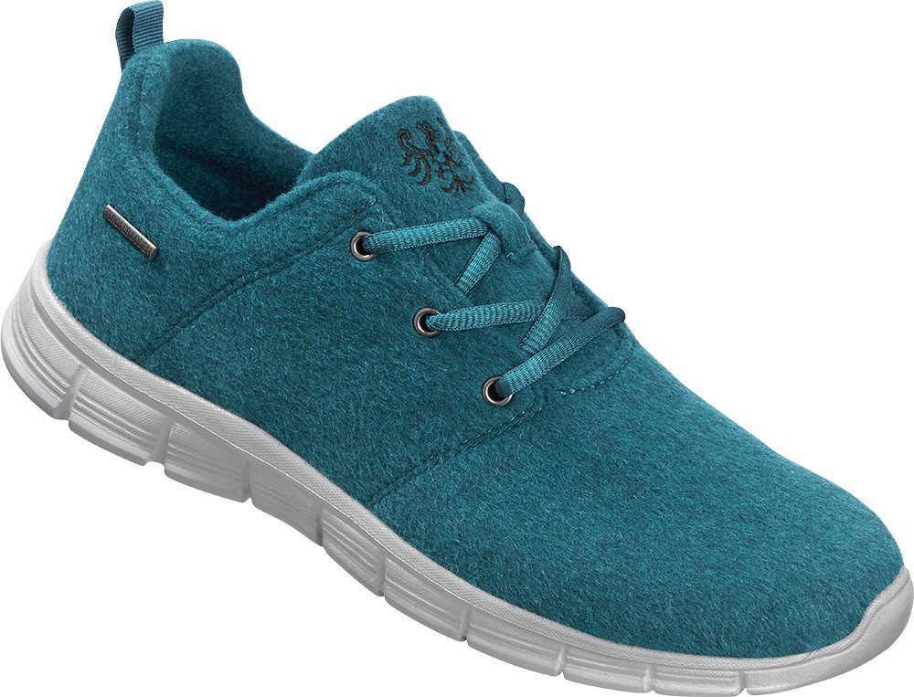 Tiroler Loden Sneaker ultraleicht und superbequem aus reiner Schurwolle (petrol)