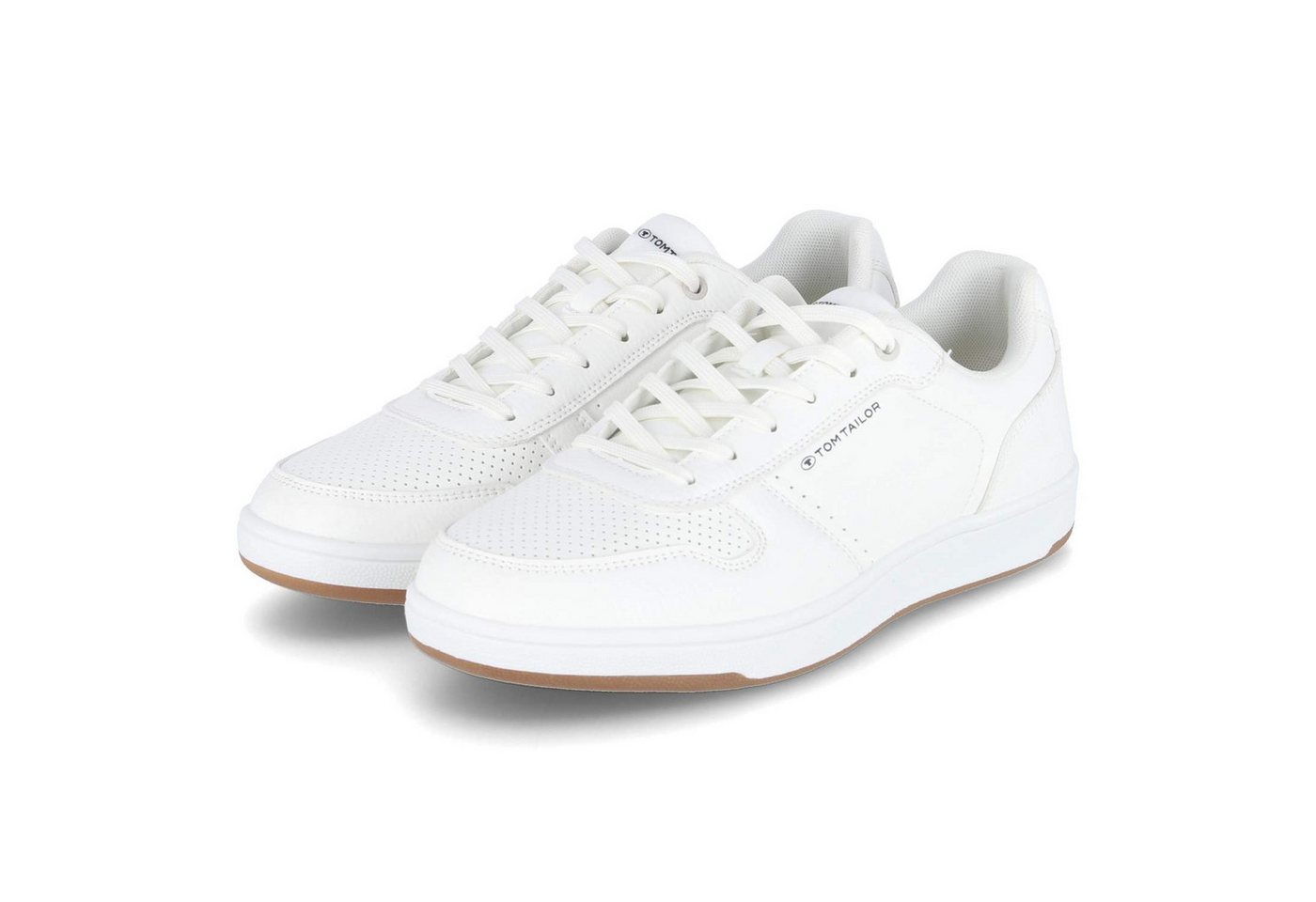 Tom Tailor 5380280008/03591 Herren Synthetik weiss Schnürschuh