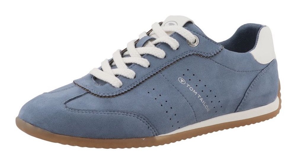 Tom Tailor Cathrine Sneaker Freizeitschuh, Halbschuh, Schnürschuh mit Kontrastbesatz