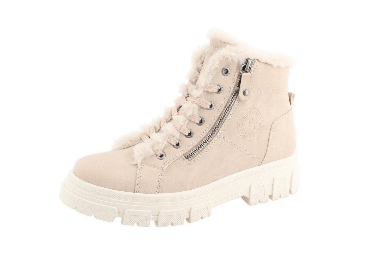 Tom Tailor Damen Boots beige EUR 38 Stiefel