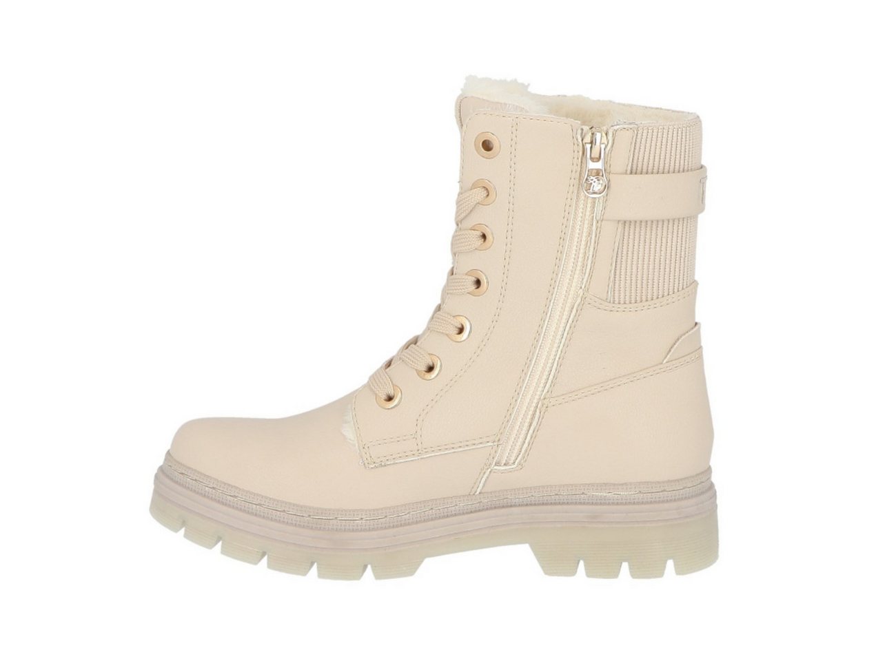Tom Tailor Damen Boots Stiefelette beige EUR 38 Stiefel