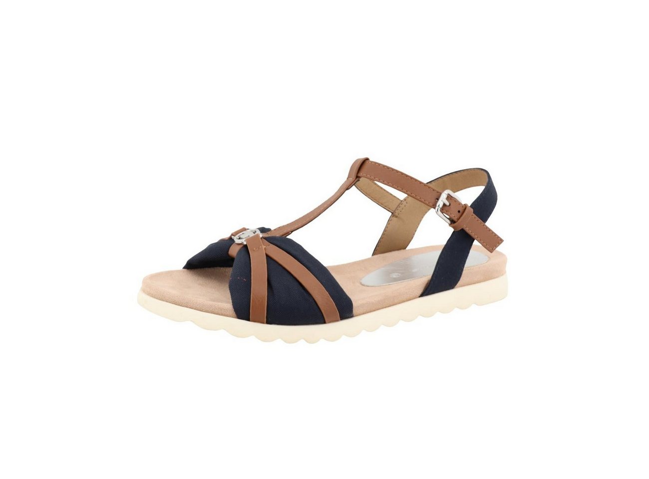 Tom Tailor Damen T-Steg Riemchensandale blau EUR 38 Riemchensandale