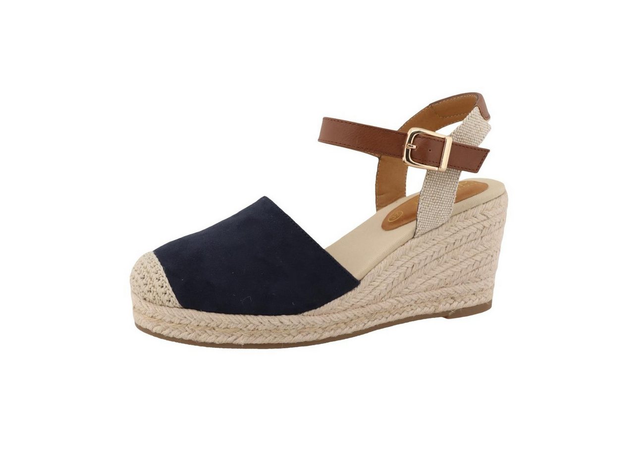 Tom Tailor Keilsandale blau EUR 39 Keilsandalette