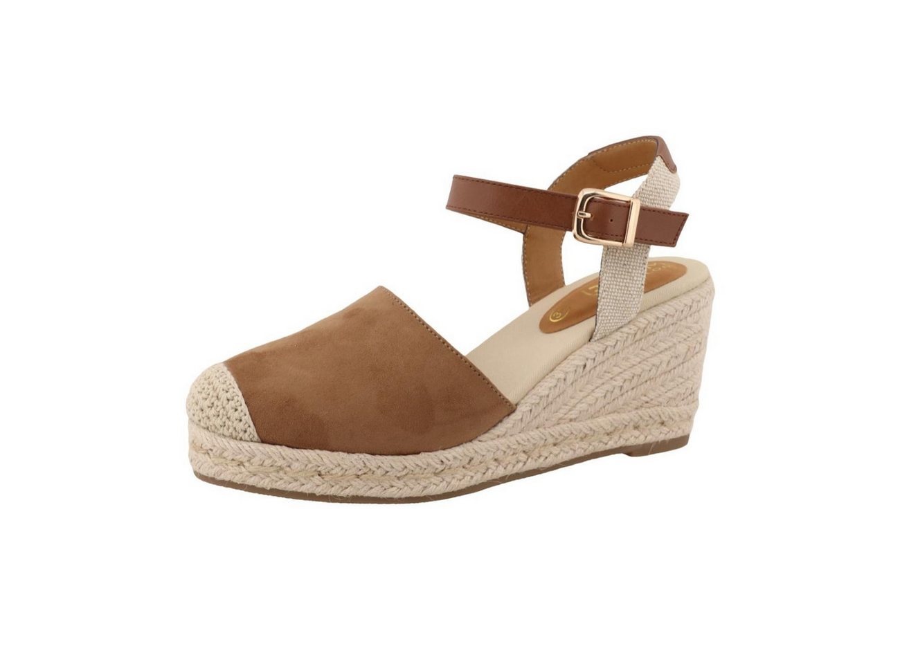 Tom Tailor Keilsandale braun EUR 40 Keilsandalette