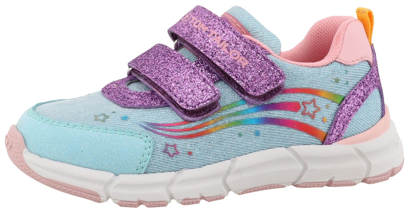 Tom Tailor Klettschuh, Freizeitschuh, Halbschuh, Sneaker mit Kontrastbesätzen