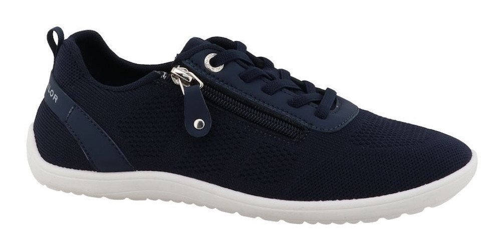 Tom Tailor Patty Sneaker Freizeitschuh, Halbschuh, Schnürschuh in Strickoptik (blau)