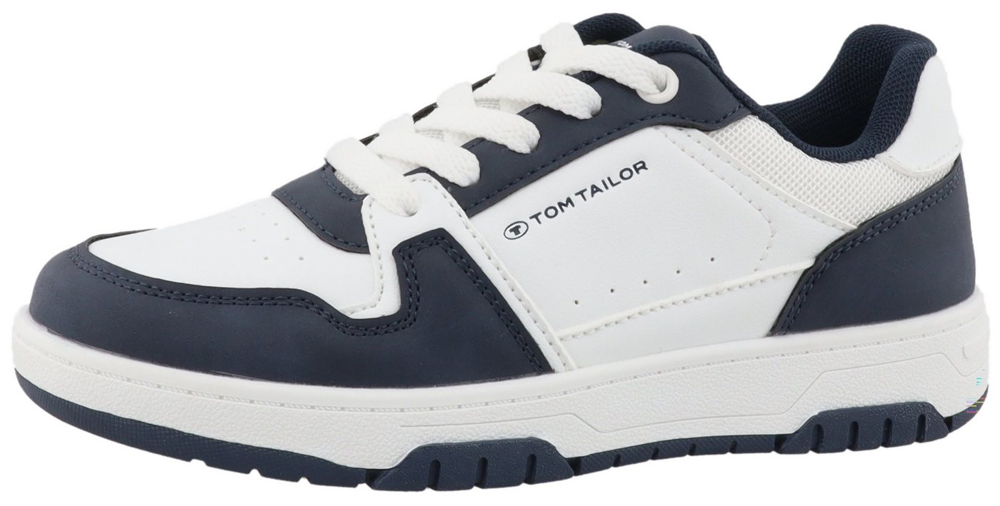 Tom Tailor Plateausneaker, Freizeitschuh, Halbschuh, Schnürschuh mit Kontrastbesatz