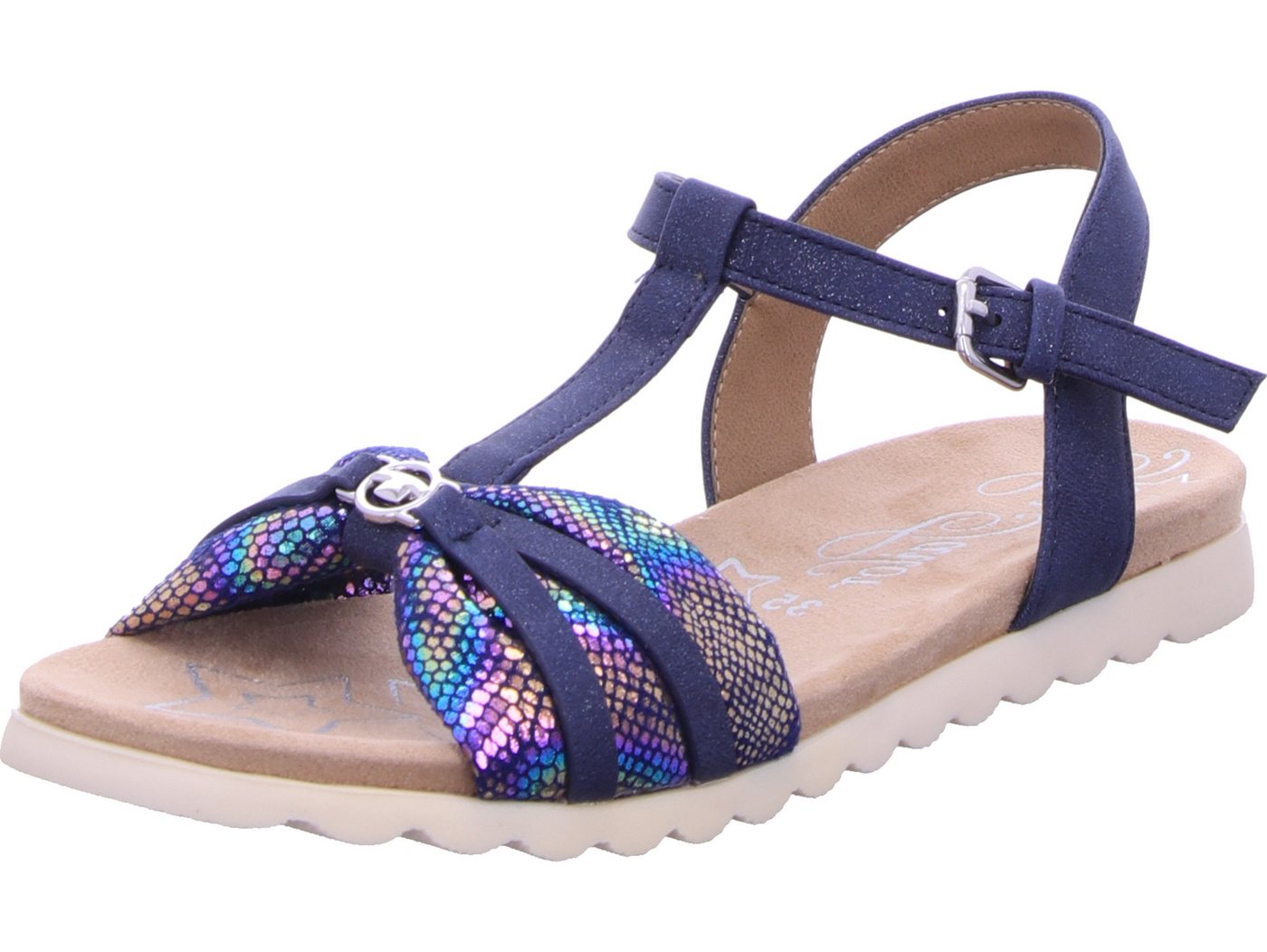 Tom Tailor Sandale 100% vegan (blau)