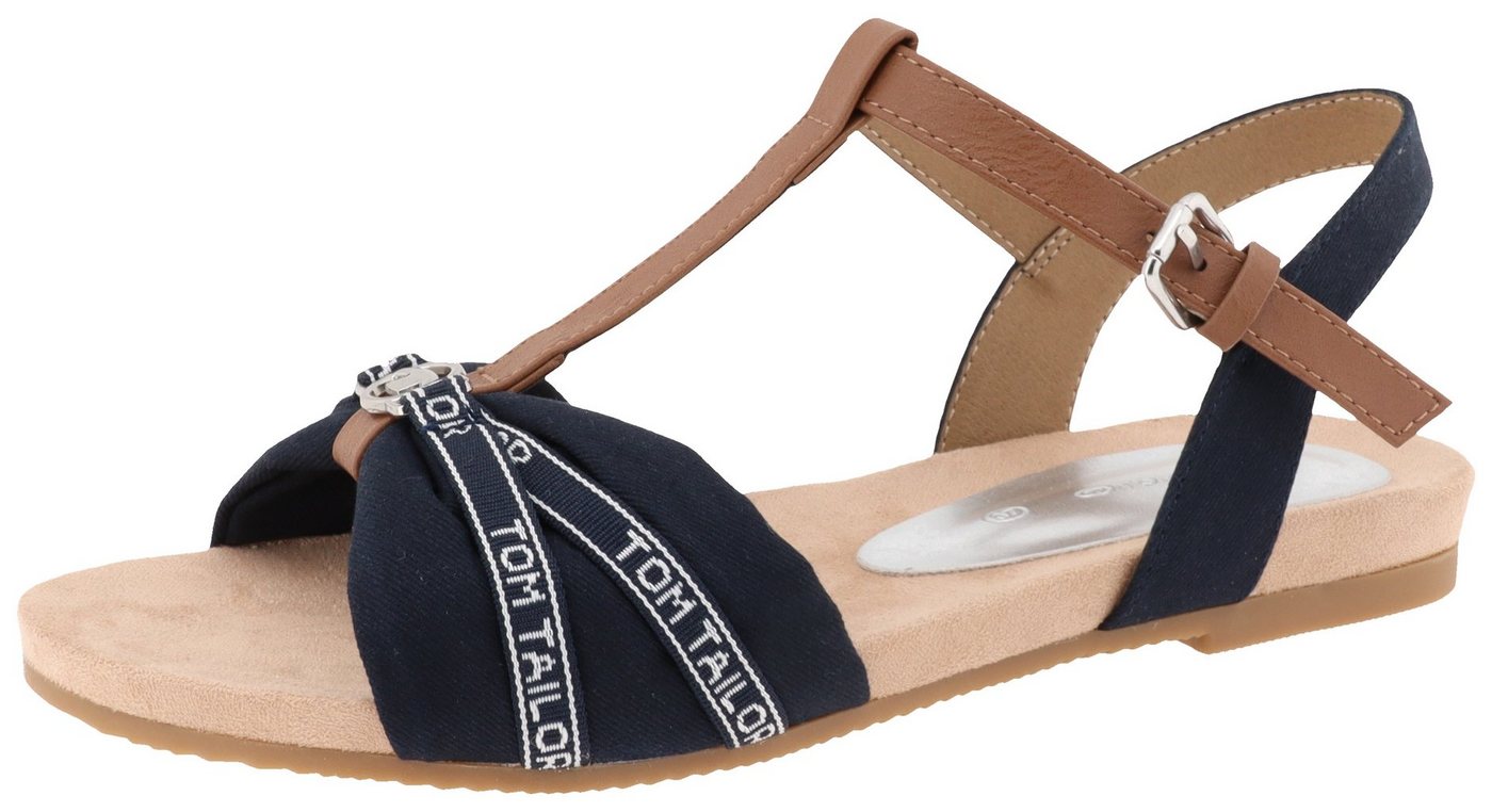 Tom Tailor Sandalette, Sommerschuh, Sandale, Blockabsatz, mit verstellbarer Schnalle