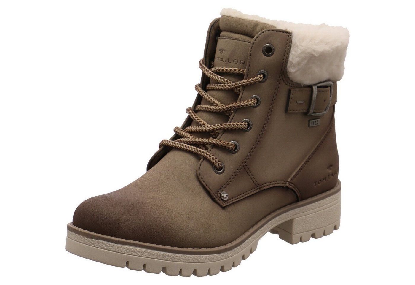 Tom Tailor Schnürboots (beige)