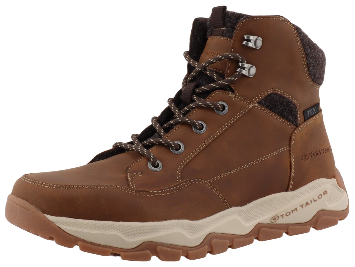 Tom Tailor Schnürboots, Herbstboots, Outdoorschuh mit wasserabweisender TEX-Ausstattung