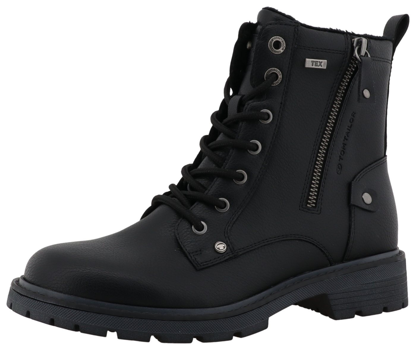 Tom Tailor Schnürboots Workerboots, Hiking Boot mit Blockabsatz