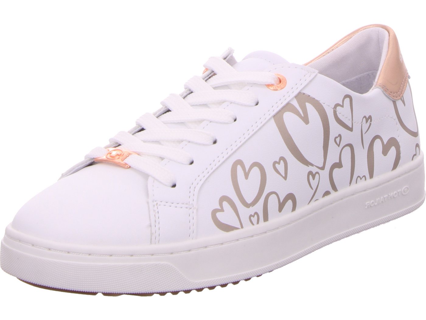 Tom Tailor Schnürschuh 100% vegan (weiß)