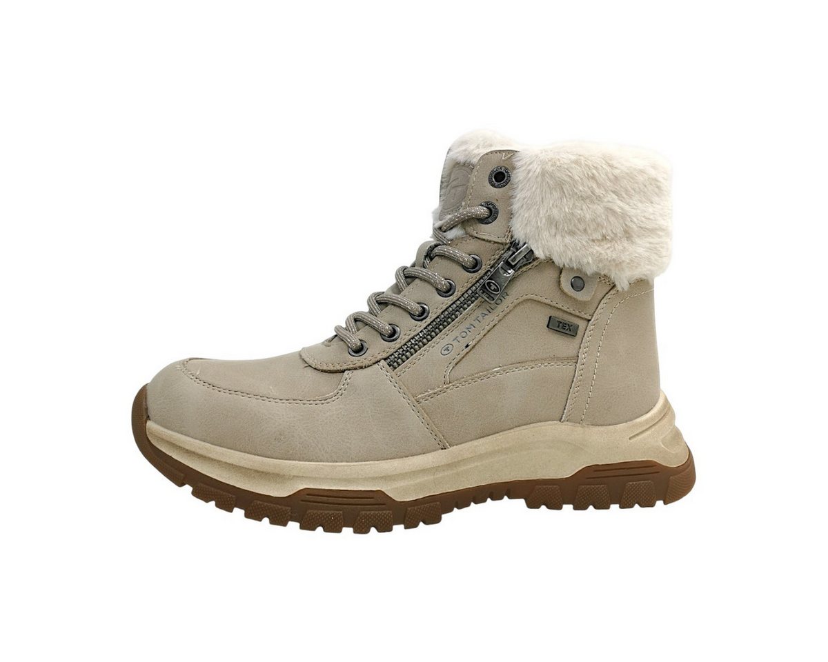 Tom Tailor Schnürstiefel Schnürstiefelette (beige)