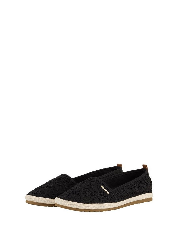 Tom Tailor Shoes Licence Slipper (1-tlg) Flache Espadrilles mit Blumenstickerei