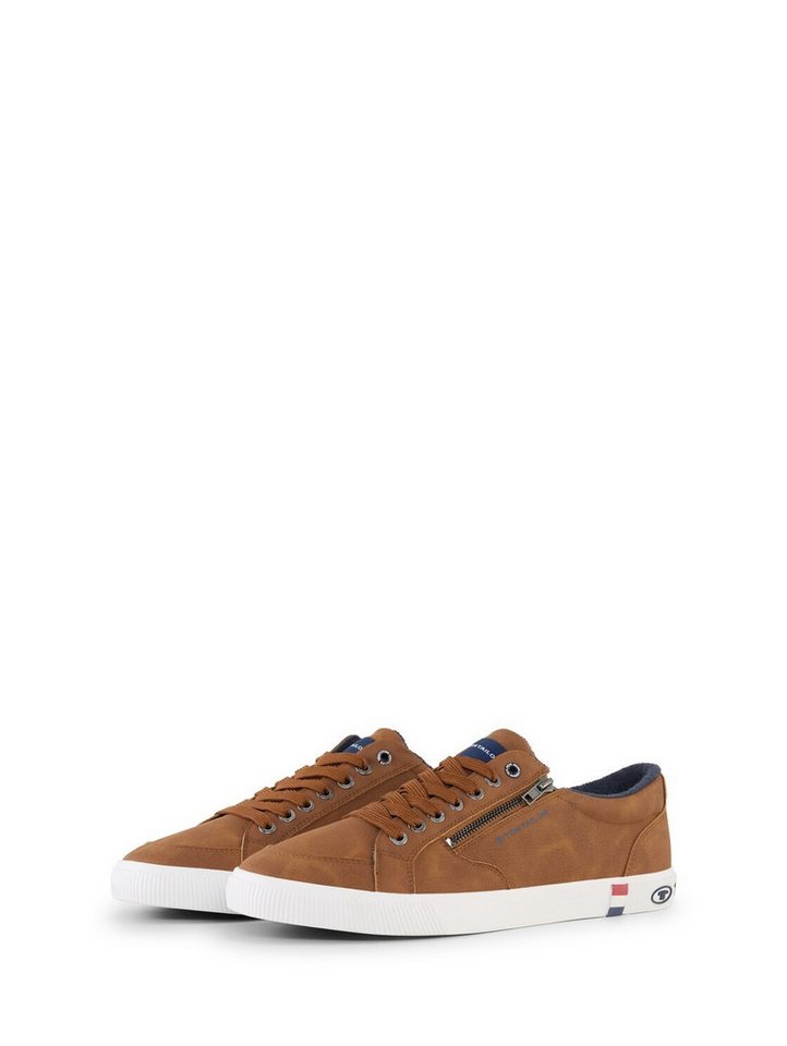 Tom Tailor Shoes Licence Sneaker (1-tlg) Sneaker mit Reißverschluss-Detail (braun)