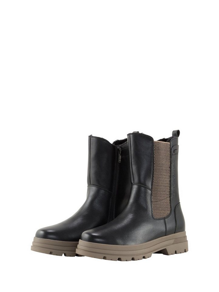 Tom Tailor Shoes Licence Winterboots Wasserfeste Stiefel mit Fütterung (schwarz)