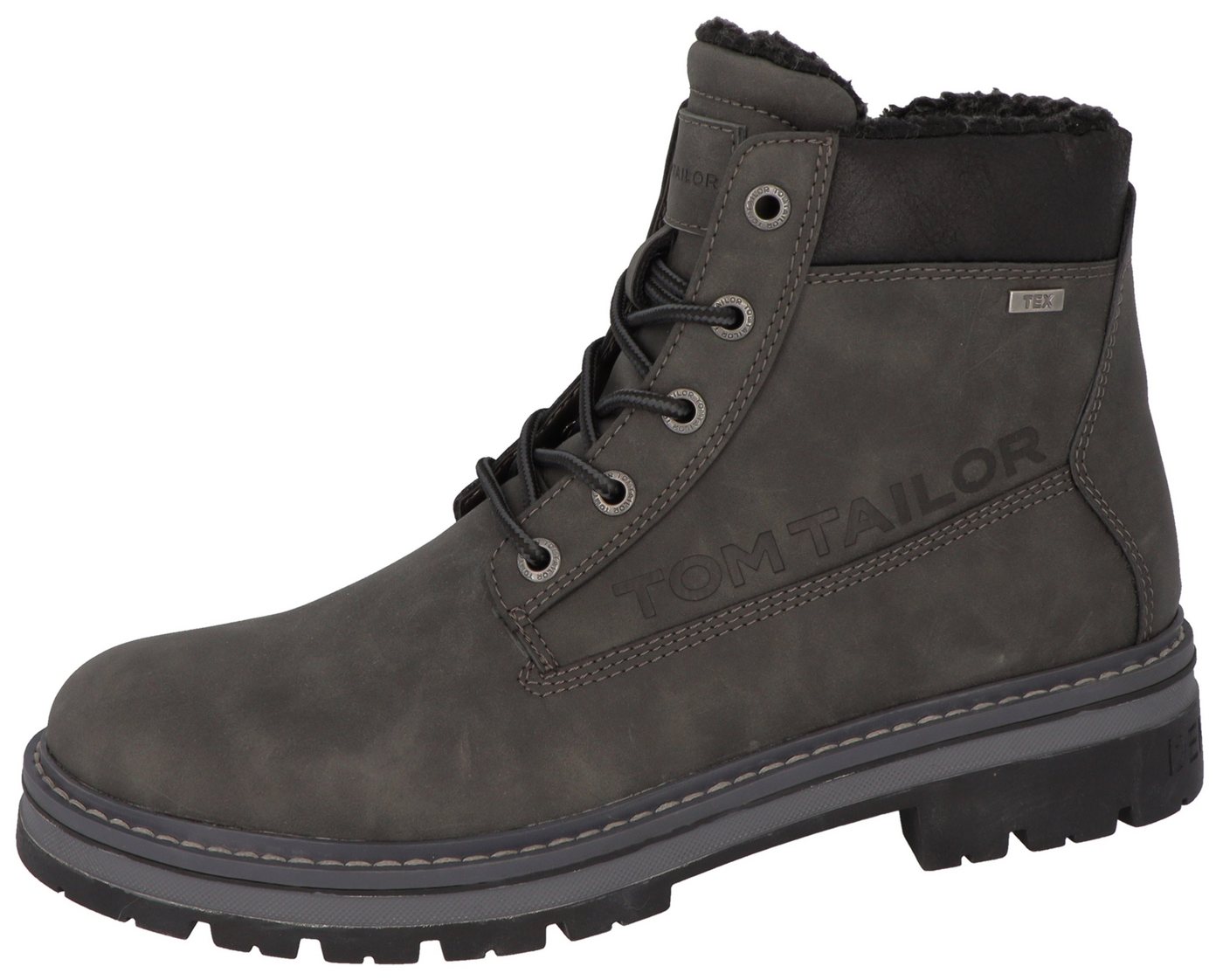 Tom Tailor Winterboots mit gepolstertem Schaftrand (grau)
