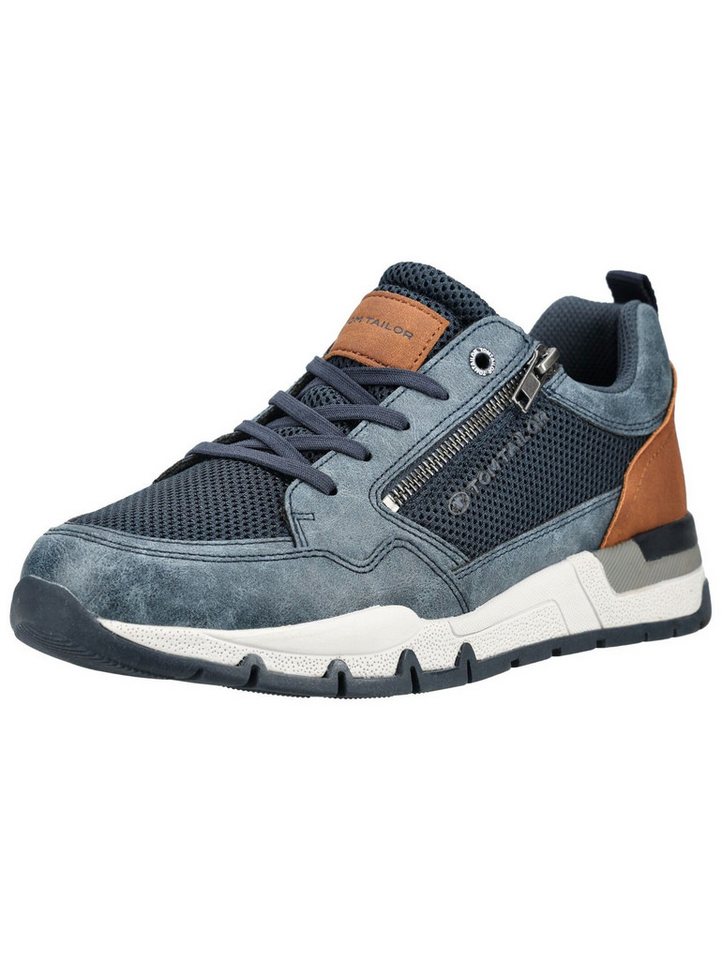Tom Tailor Sneaker Lederimitat/Textil Sneaker (blau)