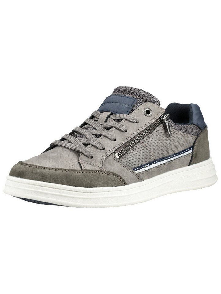 Tom Tailor Sneaker Lederimitat/Textil Sneaker (grau)