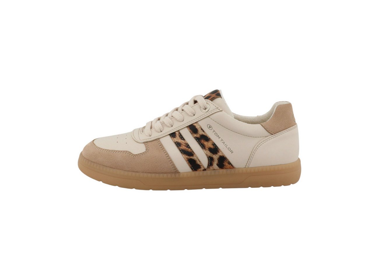 Tom Tailor sportlicher Schnürer Schnürschuh (beige)