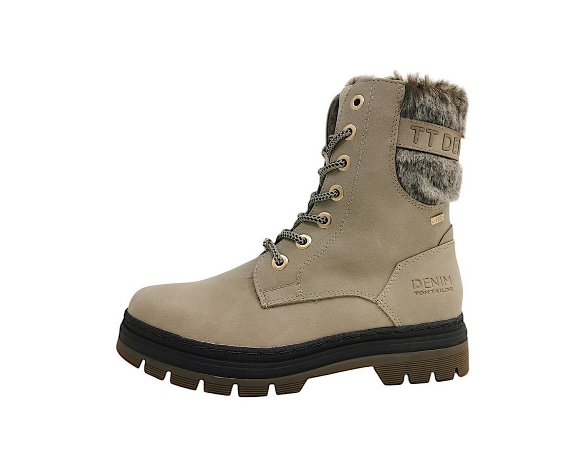 Tom Tailor Stiefel Schnürstiefelette (beige)