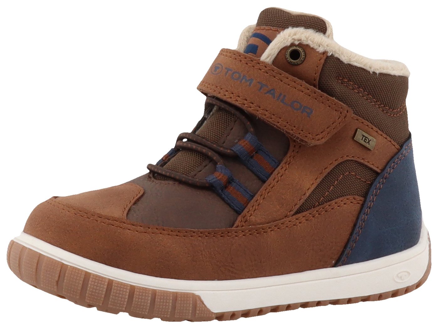 Tom Tailor Winterboots, Klettschuh, High-Top-Sneaker, Outdoorschuh mit Kontrastnähten