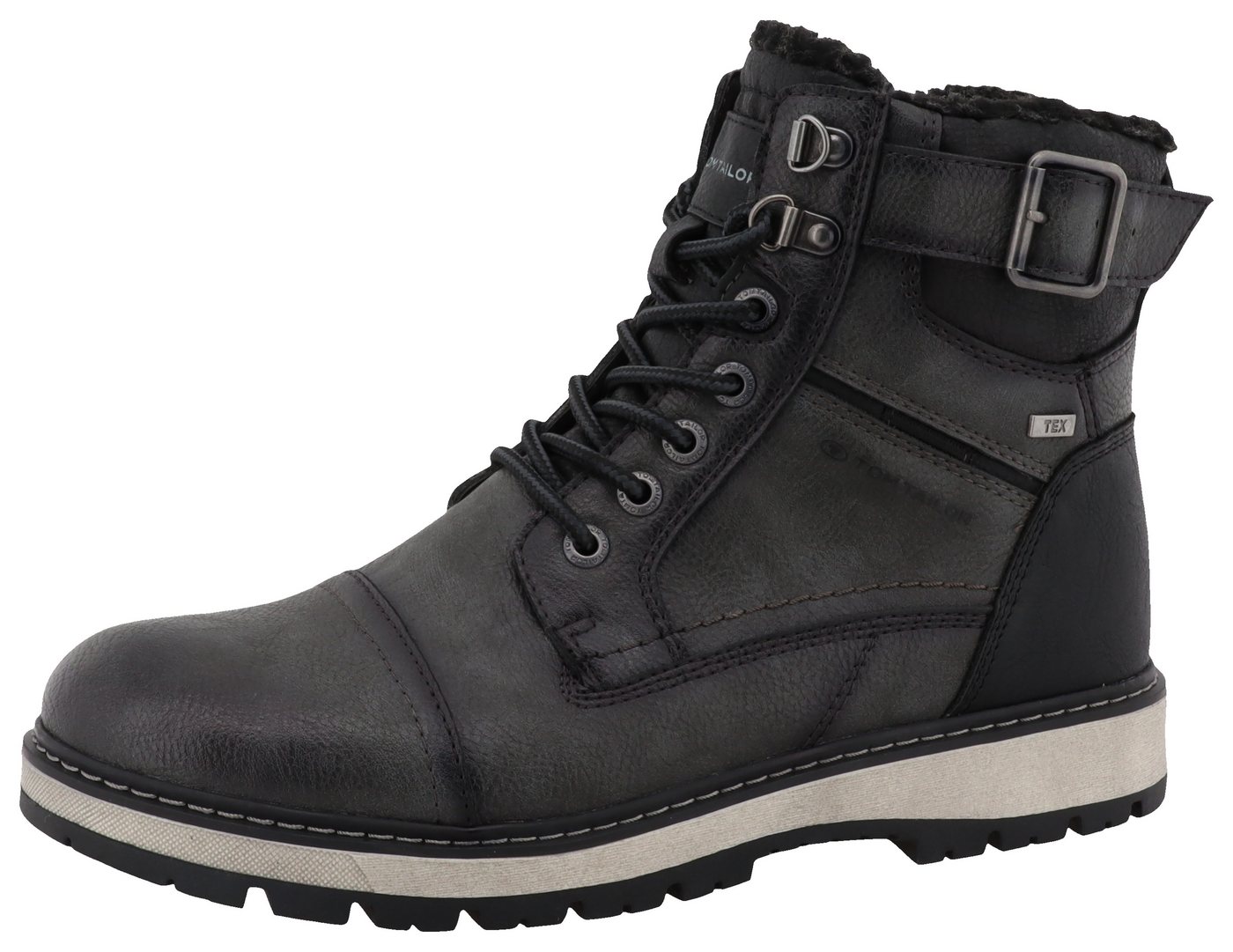 Tom Tailor Winterboots, Outdoorschuh, Winterstiefel, Schnürboots mit TEX-Membran, Weite G
