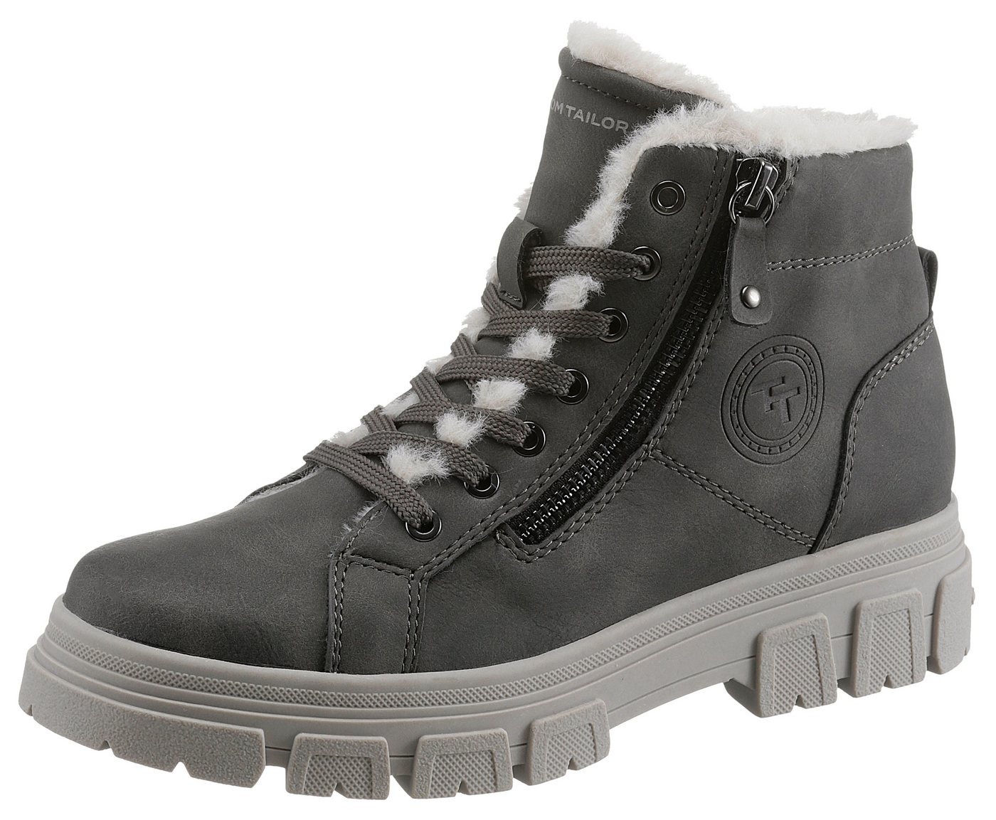 Tom Tailor Winterboots Plateauboots, Winterboots mit Zierreißverschluss