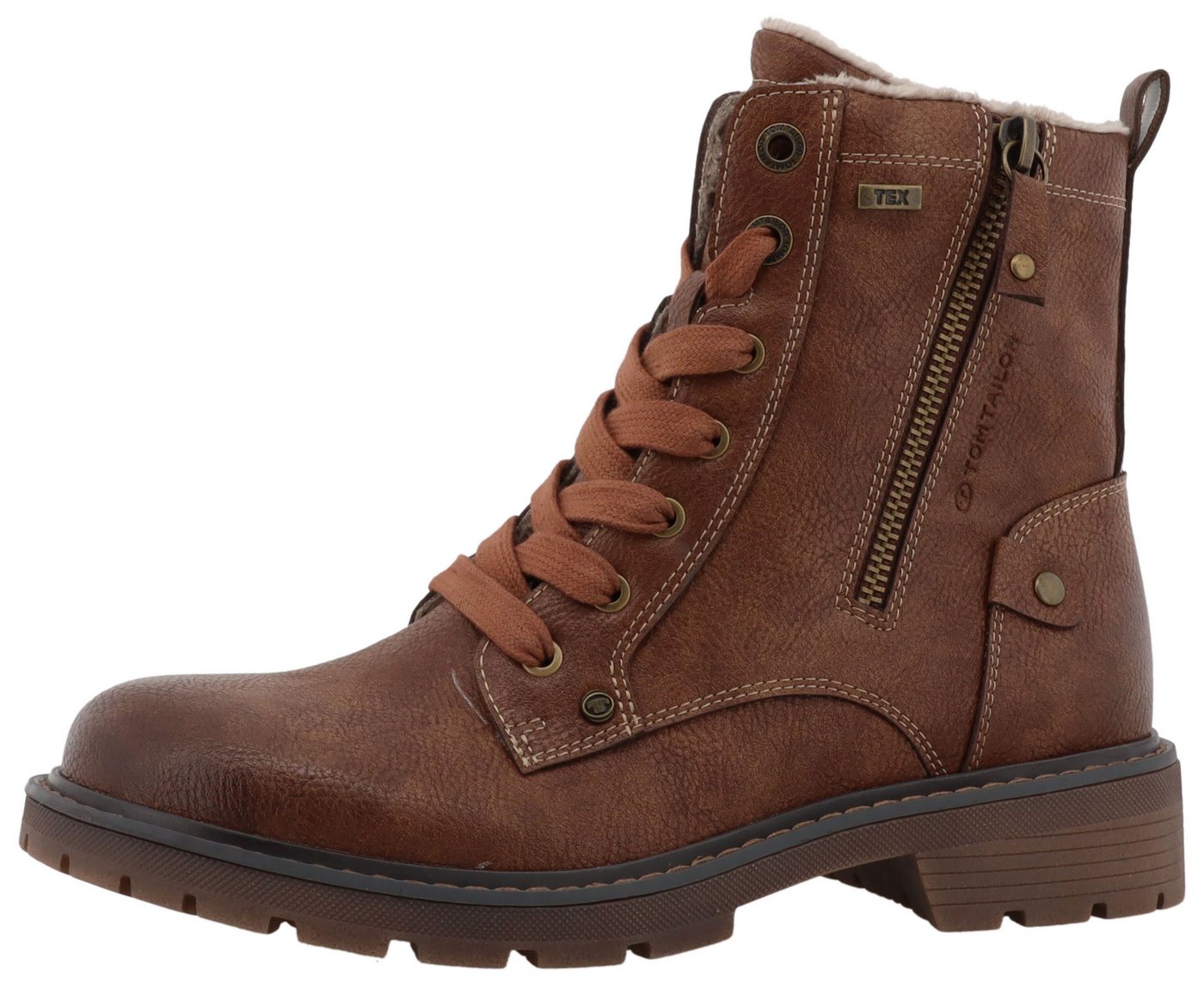 Tom Tailor Winterboots Workerboots, Hiking Boot mit Blockabsatz